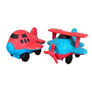 Aurora Toys - Wheatley - 4" Mini Planes Versatile Toy Set 2 Airplanes Red Blue